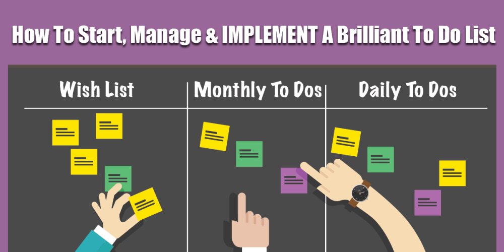 How To Start, Manage and IMPLEMENT A Brilliant To Do List #timemanagement bit.ly/1RolG1G