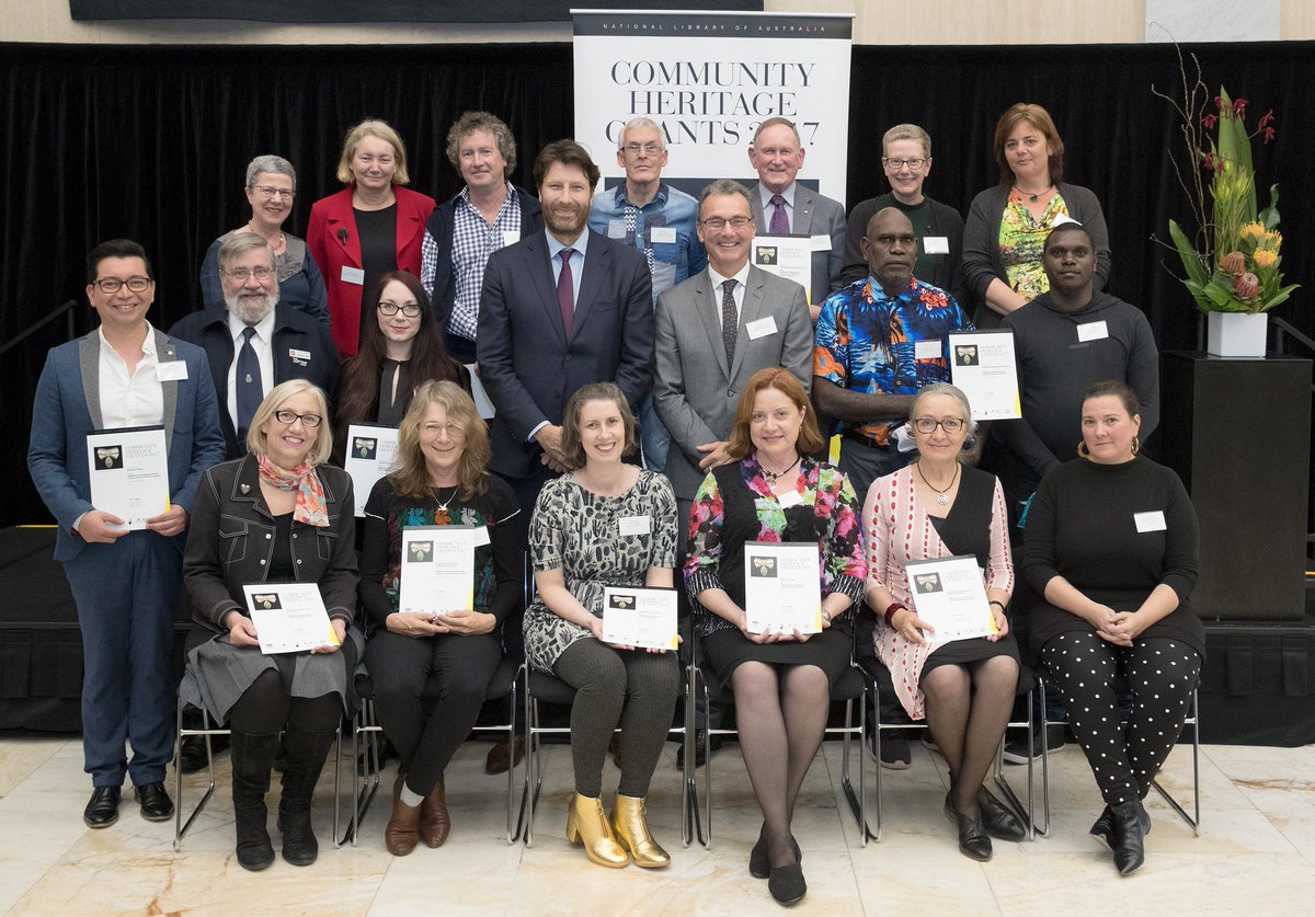 nlagovau's tweet photo. Here are last year’s Community Heritage Grants winners. Could this be you in 2018?
Online applications for this year’s grants are now open – apply now! #CHG2018 #AustNatColl
https://t.co/UFGgkJIdIp
@naagovau @nma @NFSAonline @artsculturegov https://t.co/sPIckYSvVV