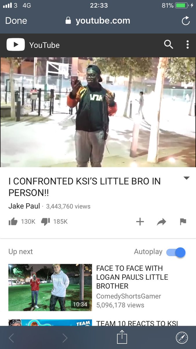 LGtrading's tweet photo. @ComedyGamer @jakepaul @KSIOlajidebt he be talkin like people are irrelevant, bruh 😂😂 those dislikes though https://t.co/t0YQoaWSng