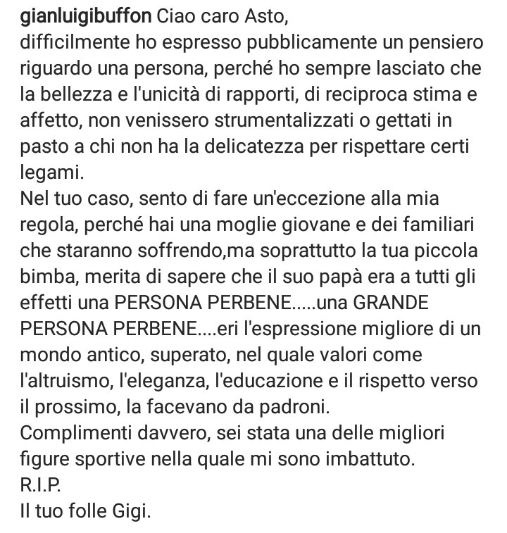 DavideTodesco's tweet photo. La bellezza dello sport, Uomini prima che sportivi!  #Astori #Buffon #sport https://t.co/nMR5wescc3