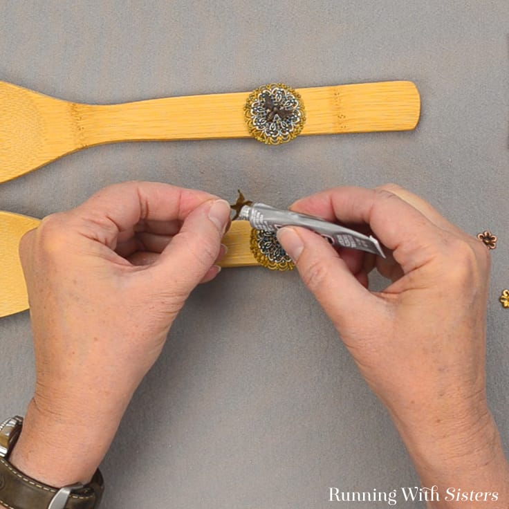 Use jewelry making supplies and this easy tutorial from The <a href="/ONeilSisters/">O'Neil Sisters</a> to embellish wooden salad tongs. They would make such a pretty gift for a friend! 

See the idea --> knry.us/2ERHZ0j

#salad #craft #DIY