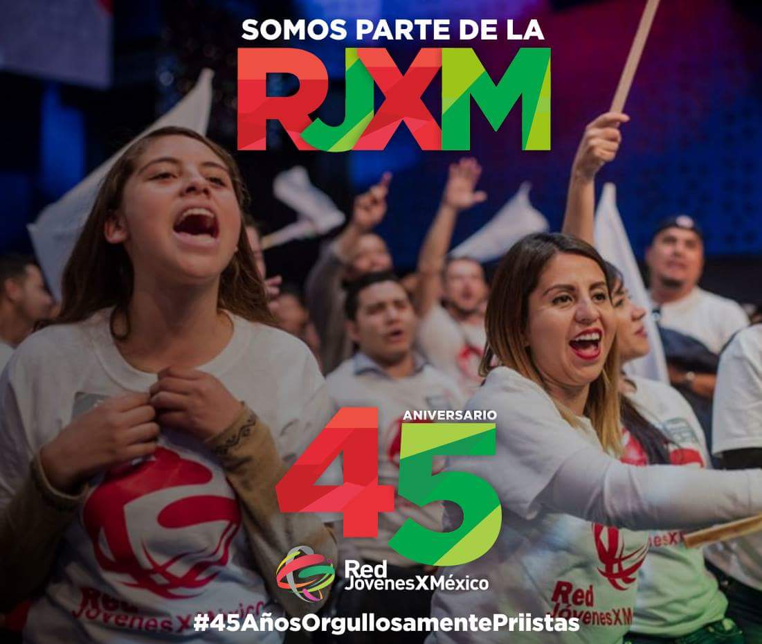 RJxMex_Ecatepec's tweet photo. Compártelo con orgullo, eres parte de la Red de Jóvenes más grande de México y América Latina. ¡Tú eres nuestra fuerza! 
#45AñosOrgullosamentePriistas https://t.co/TfBydumJgm