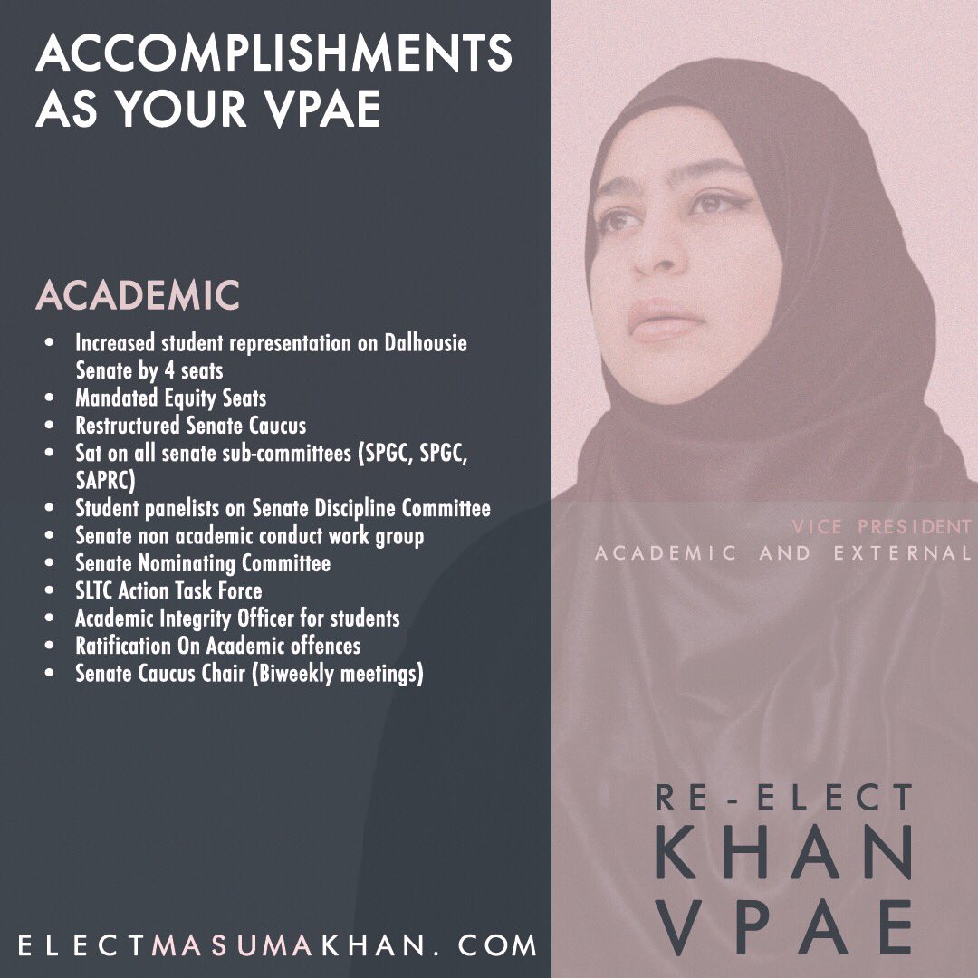 Iamgeneralkhan's tweet photo. Hey folks,
My second platform point is Experience! Check out a summary of all the accomplishments we've made this year, and if re-elected we as the DSU will accomplish more! #DSUvotes #VoteWithKhanfidence #weKhandoit #Khanforvpae
info on platform visit: https://t.co/GBeBABRKoG https://t.co/jQBR3gE5u0