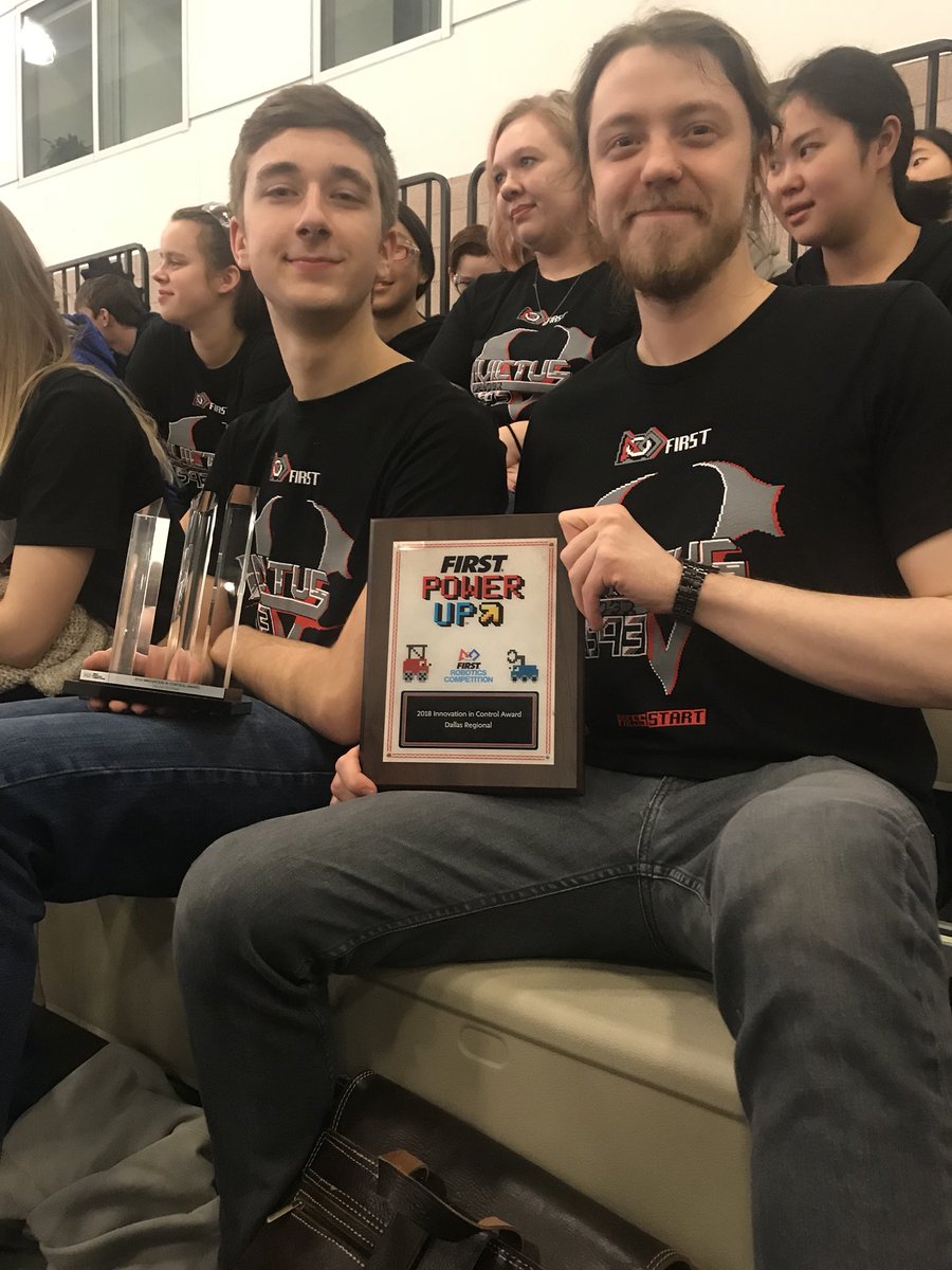 Invictus3593's tweet photo. We won the Innovation in Control Award!! #okfirst https://t.co/26enpFFh6v
