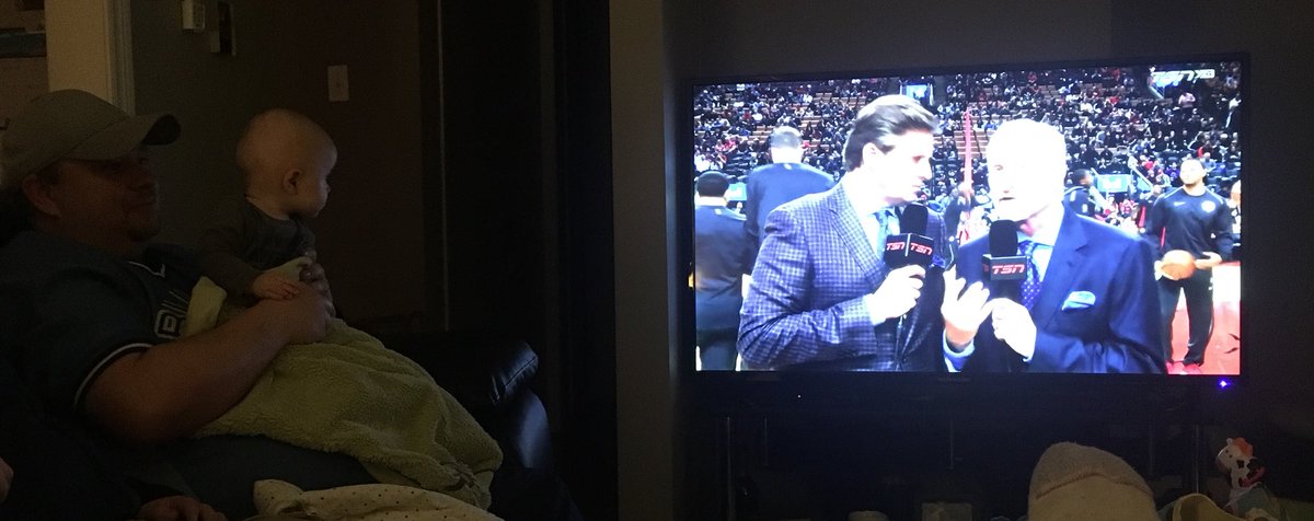 zinckkyle5's tweet photo. My son Easton is really into you and jack, @Matt__Devlin. He’ll be waiting to here a 3 pointer make all the way from Bridgewater Nova Scotia! #WeTheNorth #Raptors #helovestgegameallready #oneofthetwins #brothersleeping #6monthsold https://t.co/cTlN8DUv98
