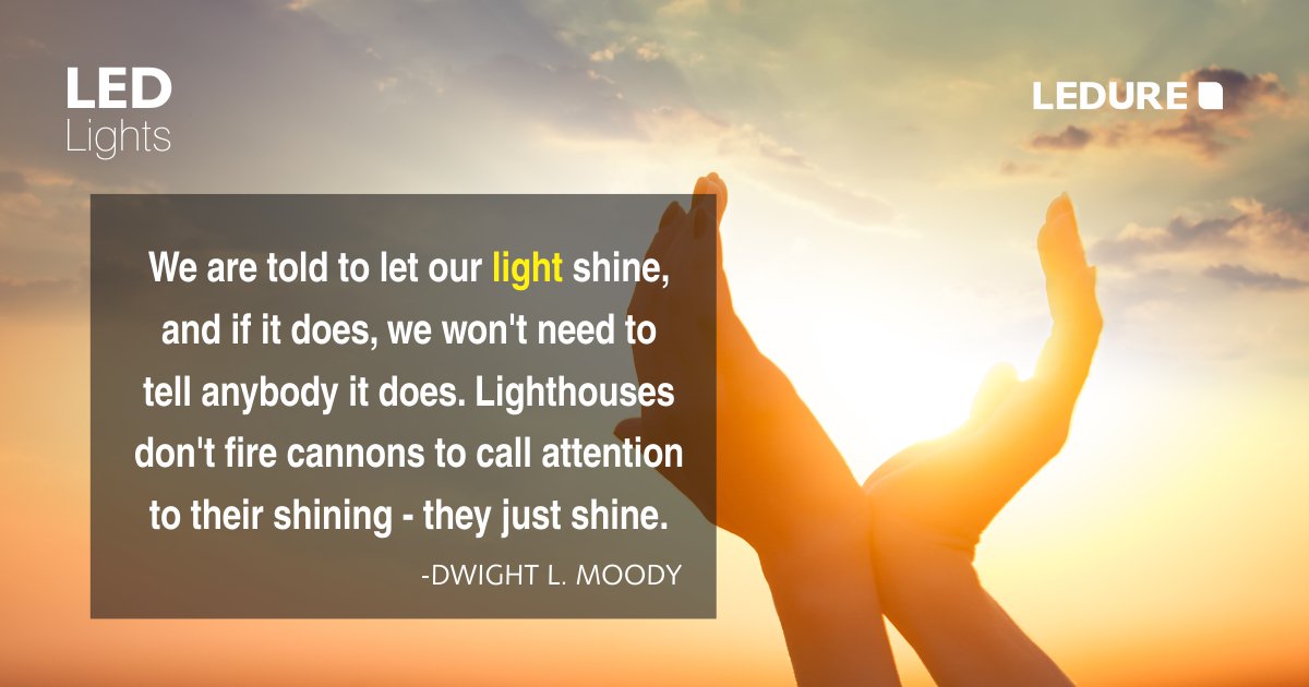 LEDURELIGHTINGS's tweet photo. Let your light shine and when it does, the world will notice it. 

#ledure #ledurelighting #led #light #shine #monday #mondaymotives https://t.co/wtUKY74wNn