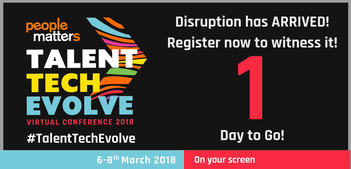 PeopleMatters2's tweet image. How do you leverage technology to impact talent management in your organization? Find out answers tomorrow at #TalentTechEvolve. Register now for free! #DoNotMiss bit.ly/TTE2018