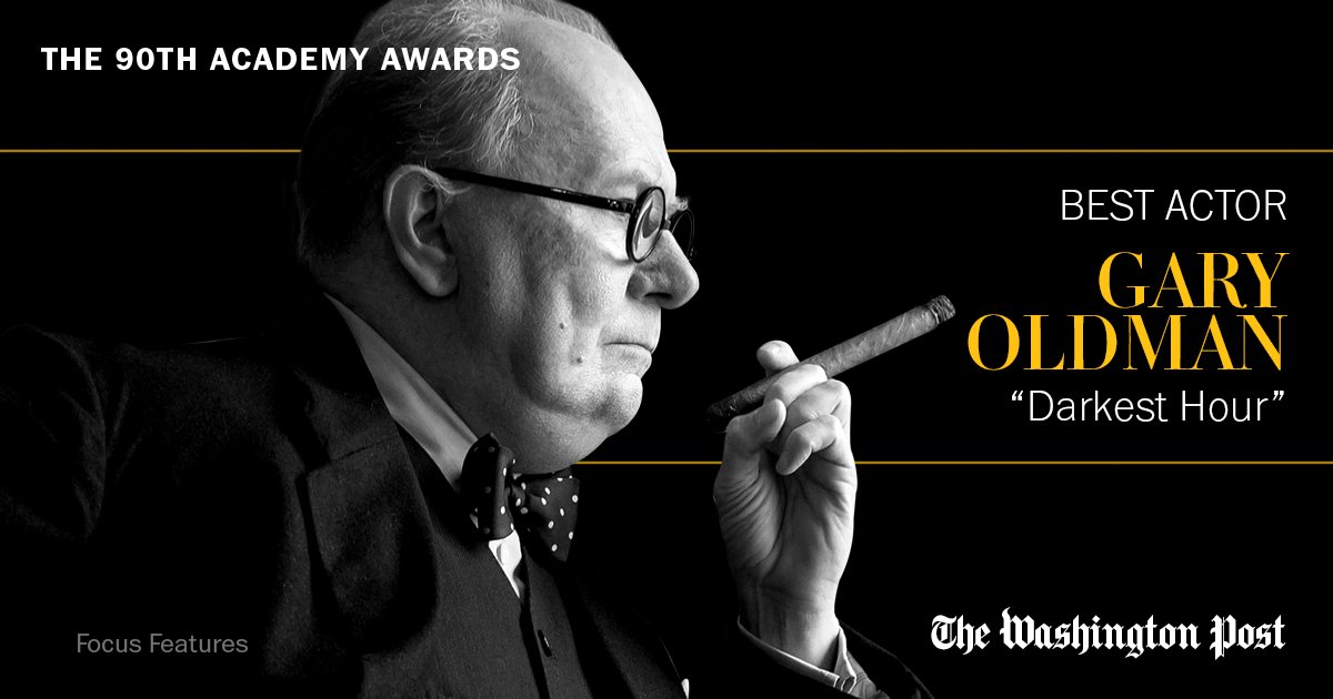 PostStyle's tweet photo. Gary Oldman wins best actor in a leading role for “Darkest Hour” https://t.co/THsORgw3WY https://t.co/Z5DoyXq3mv