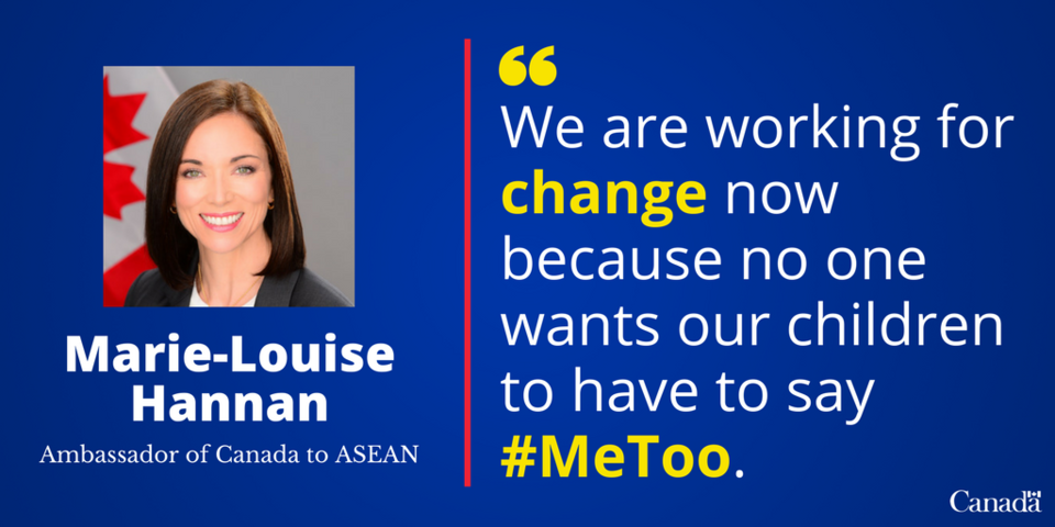 CanadaASEAN's tweet photo. It's international women’s week. Check out what our Ambassadors in the ASEAN region have to say! #IWD2018 #MyFeminism #GenderEquality https://t.co/JehCZTFRaZ