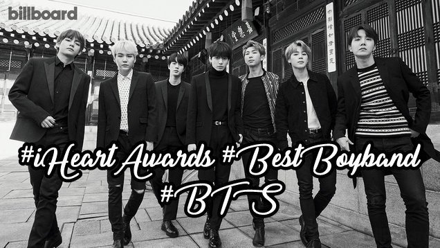 lNDOMY's tweet photo. RETWEET if you think #BTS is the #BestBoyBand and deserves to win at #iHeartAwards!🙌🏼

— @BTS_twt https://t.co/4HCCoYleWu