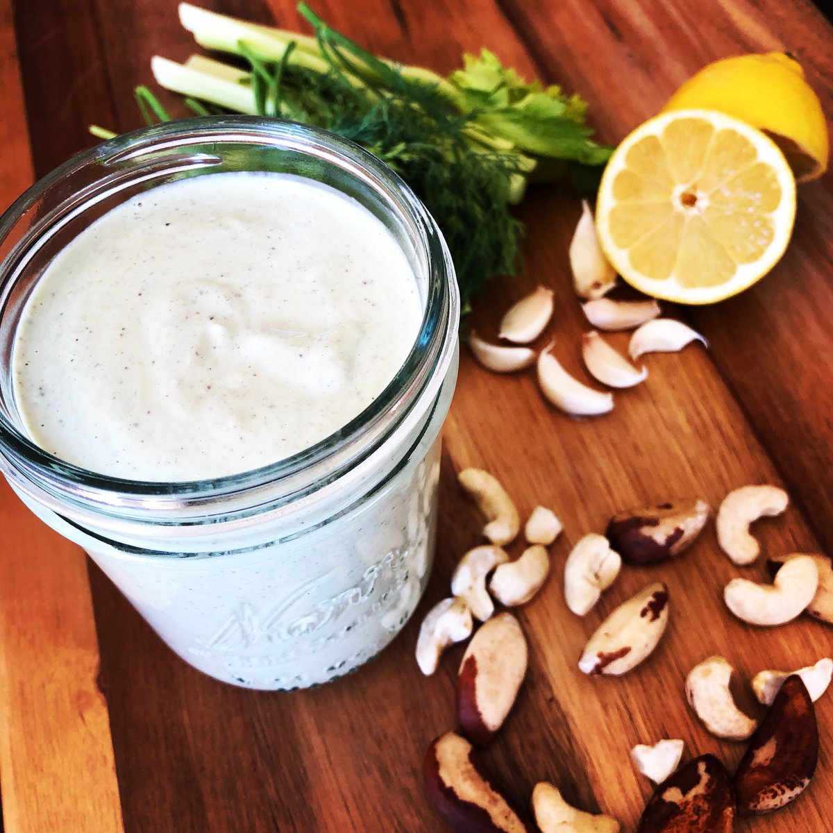 DebraMenchel's tweet photo. Gluten Free, Dairy Free homemade Ranch Dressing.  Was absolutely delish!!! Recipe from #thyroidhealing #vegan #vegansofig #biggestlittlecityvegan #plantbased #plantpowered #heal #thyroidhealing #live #healthychoices #healthylifestyle #glutenfree #heal #faith #seedzofchange https://t.co/a3WJScG44n