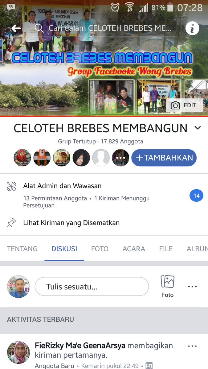 Masih betkiprah group celoteh brebes membangun (cbm)