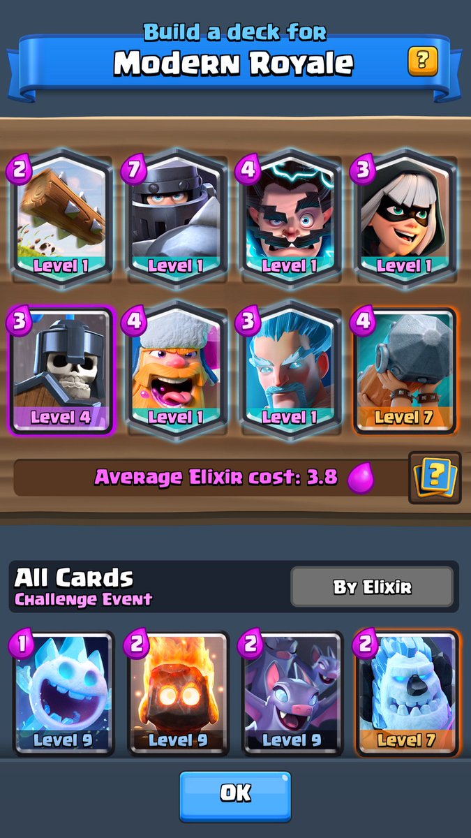 akm_v8's tweet photo. 6 wins to 0 losses  in modern royal 
Best deck ever!!! 
 #ClashRoyale #clashofclans #modernroyale  @nickatnyteYT @MOLT_YT https://t.co/5AHqtJqrs1