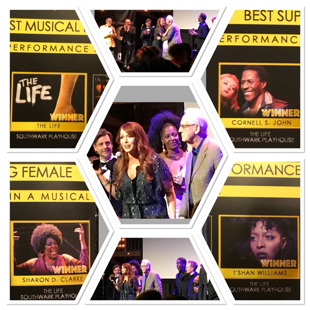 Huge CONGRATULATIONS to  @TheLife #Musical @swkplay on winning 4 Awards @OffWestEndCom #Offies2018! Best MUSICAL PRODUCTION! @T_S_H_A_N Best Female #CornellSJohn Best Supporting Male #SharonDClarke for Best Supporting Female.
Bravo @LWLProducer @WOW_Catherine @AlexFragiacomo