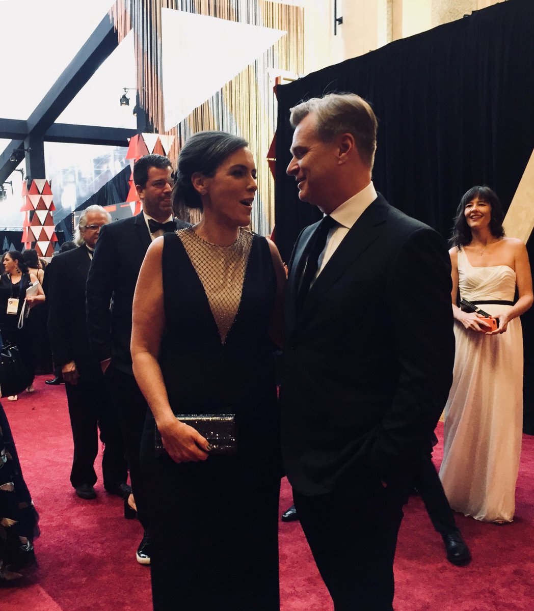 Borys Kit Ø¯Ø± ØªÙÛÛØªØ± Dunkirk Filmmaker Christopher Nolan And His Wife Producing Partner Emma Thomas Share A Little Laugh Amid The Oscar Red Carpet Craziness Https T Co Bqqj4krgdq