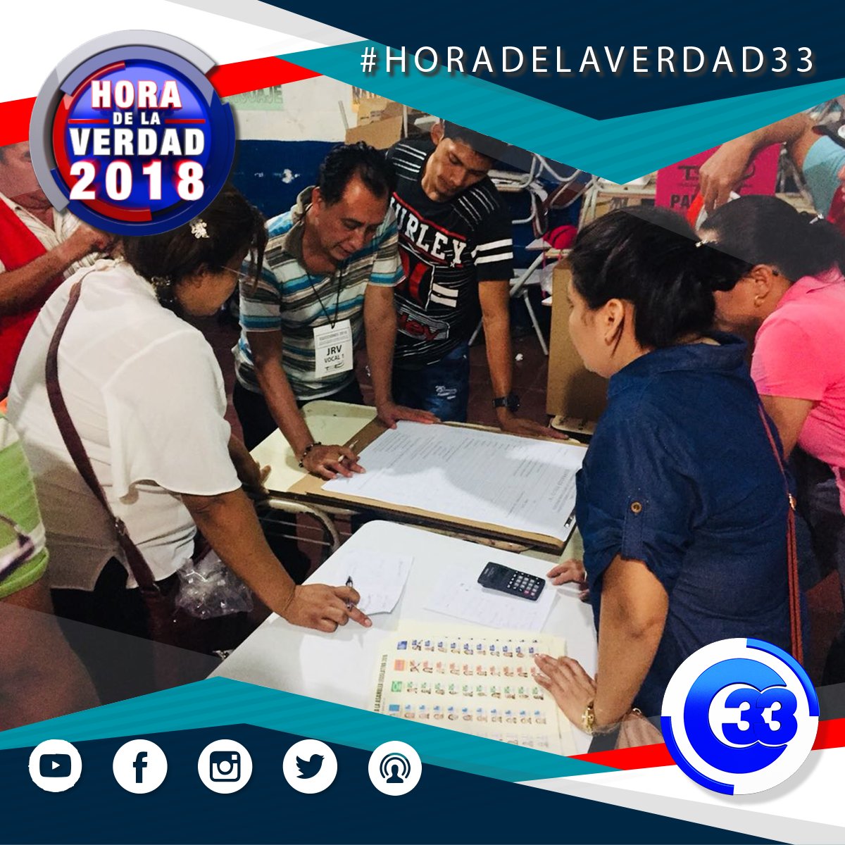 canal33tv's tweet image. #HoraDeLaVerdad33 #ConteoFinal En la JRV 4781 del C.E. Alianza, Puerto de La Libertad, votaron 270 para diputados : 97 FMLN-ARENA 68-PDC 7- PCN 8- cruzados 18. Nulos 23 y 5 abstenciones. Vía @RHerrera_86