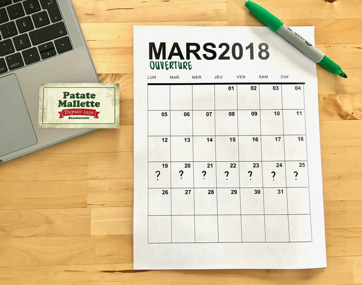 OUVERTURE 2018 🌭 

On espère que vous avez passé un bel hiver! On a le goût de jouer avec vous en vous demandant de DEVINER LA DATE EXACTE de notre ouverture! 

Alors, vous pensez qu'on ouvre quand??? 😁