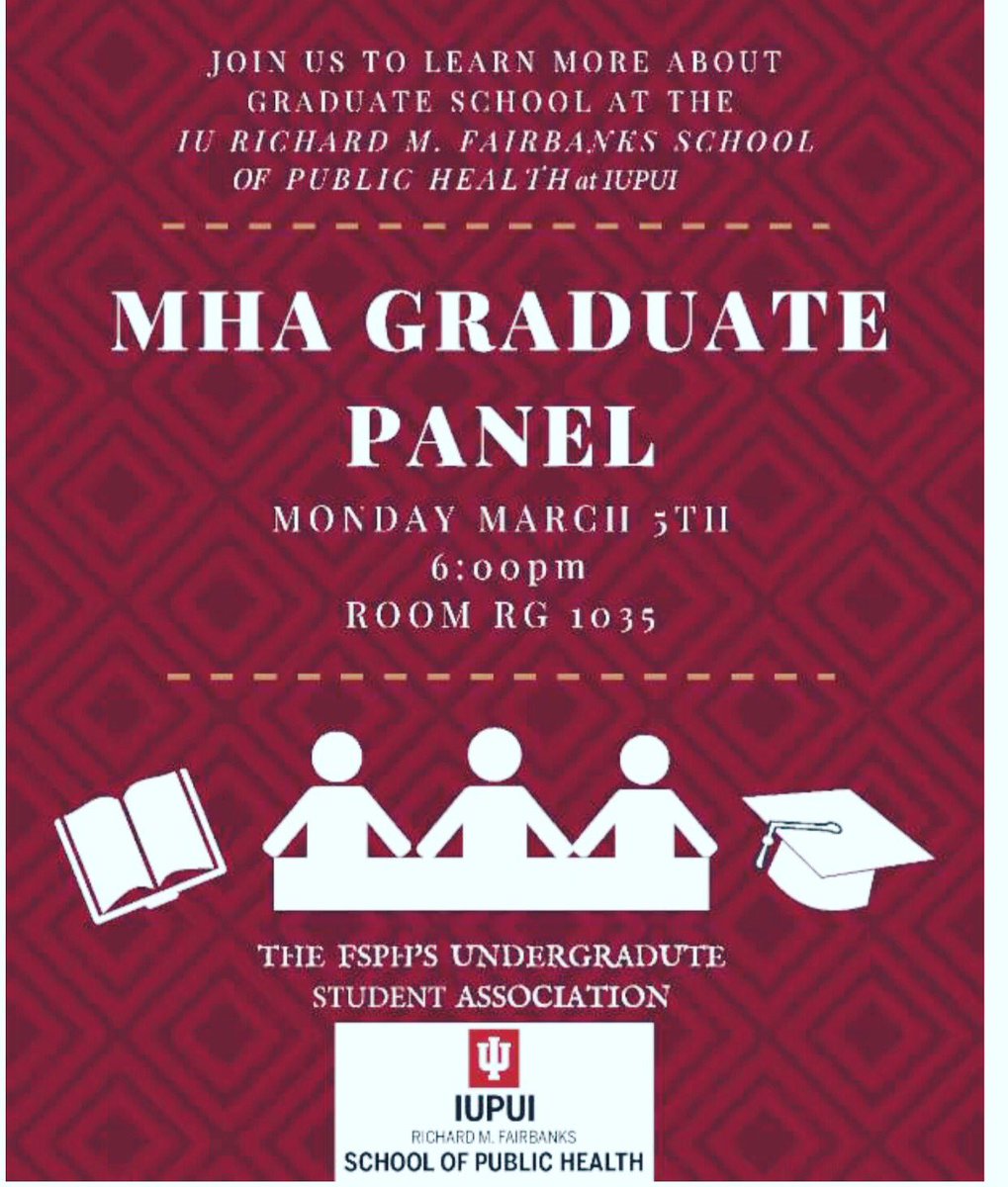 Don’t forget about our graduate panel tomorrow at 6pm in RG1035!! Free pizza and MHA students ready to share their insights on grad school!