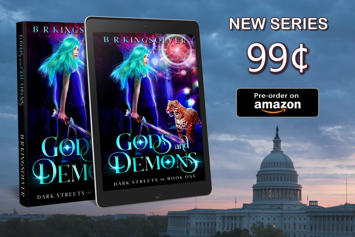 BRKINGSOLVER's tweet photo. My new novel Gods and Demons (Book 1 in the Dark Streets Series) is available for pre-order on Amazon. Get it today for 99 cents only (limited time)! https://t.co/P4eHhW3LDH
#UrbanFantasy #BRKingsolver #99cents #NewBook #NewBooks #Paranormal #DarkStreets https://t.co/8h4q0Kwafd