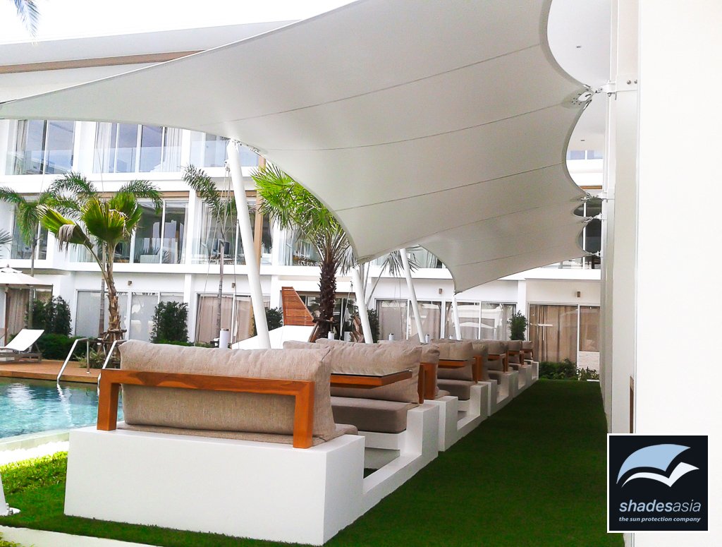 Shadesasia1's tweet photo. It’s all about DESIGN! Designed to fit. Designed to be effective.
#shadesasiaphuket #sunprotection #patios #fabricshadestructures #thesunprotectioncompany
#tensilefabric #beautifulpatios #patioroofing
#patiosolutions #tensionedfabricroofing
#fabricroofing #awnings https://t.co/nAlNeMJMK5