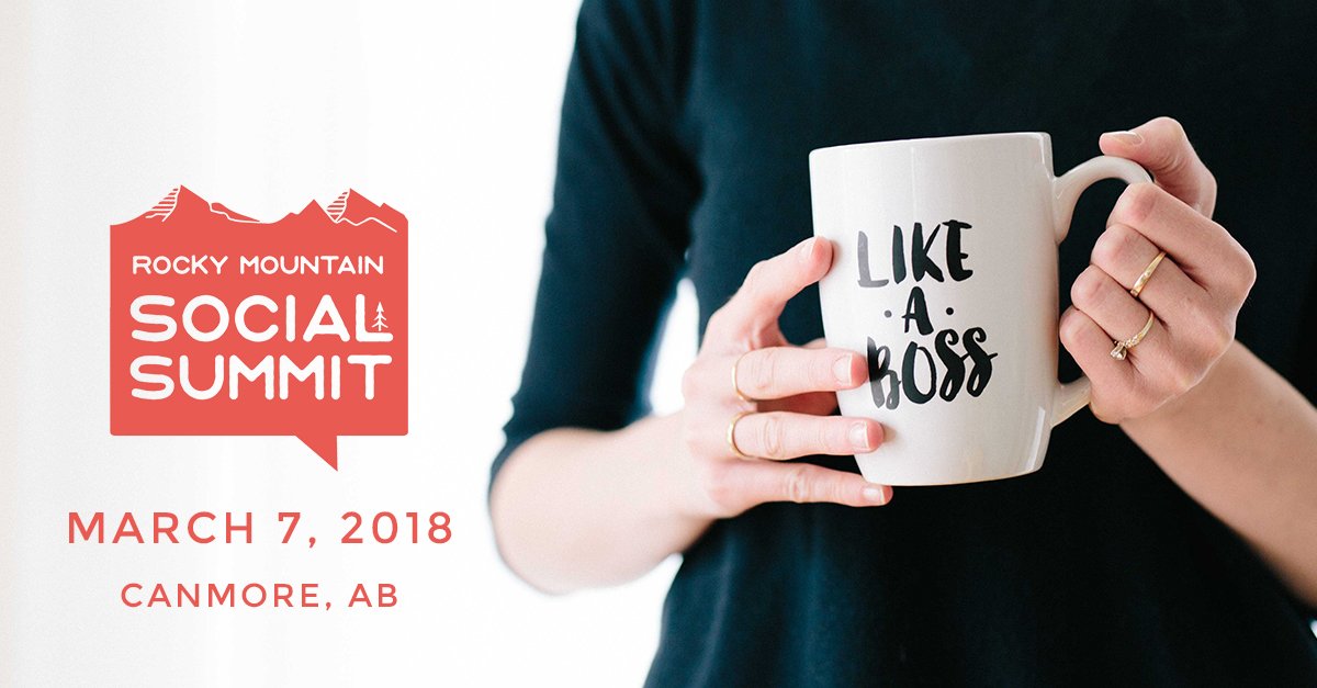 RockySocial's tweet photo. Purchase your ticket to #RockySocial18 now. https://t.co/Gd02wz4kOI #yyctraining #canmoretraining #socialmedia #canmorebiz https://t.co/WqpwOEBxK3