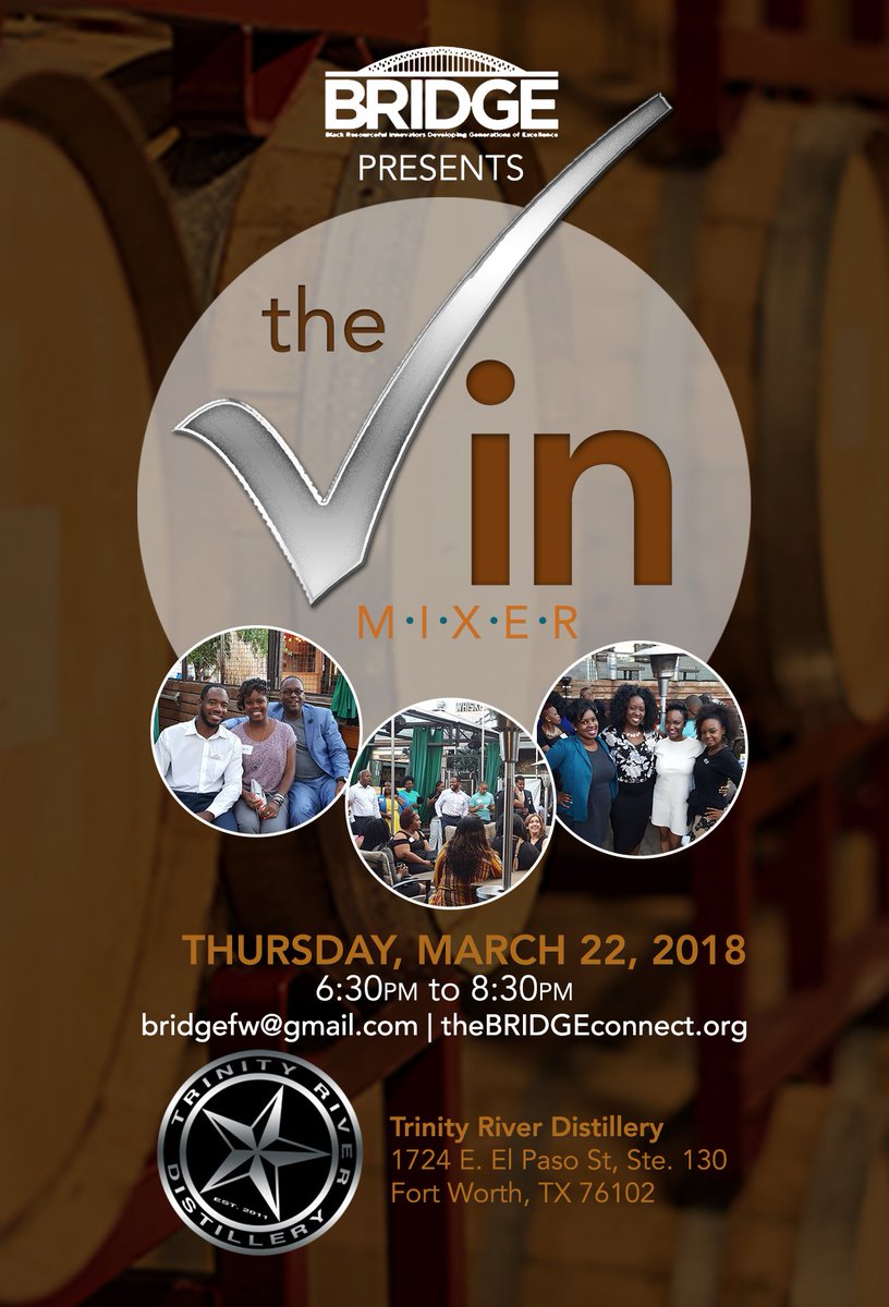 BridgeFW's tweet image. Don't miss out on this great #networking opportunity. Unwind with @BridgeFW, and meet other DFW #YoungProfessionals #BRIDGEFW