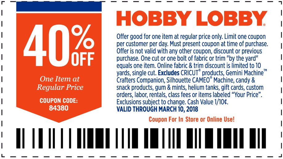 HobbyLobby's tweet photo. Need a reason to go shopping? Here’s a coupon: https://t.co/xj8wXZWBuS! https://t.co/ytm0zEbfMw