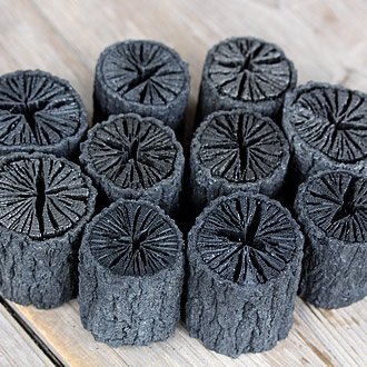 Even in homes without hearths, beautiful charcoal made from wood or bamboo is often placed around the house for the purpose of air purification, especially important in our age when most things we put indoors emit toxic substances, made even worse by modern "air tight" building.