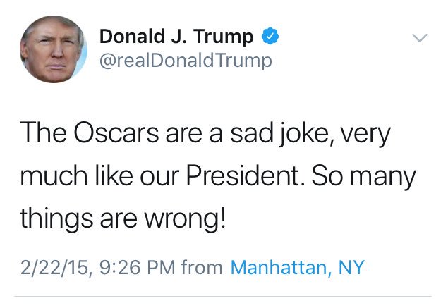 theNuzzy's tweet photo. A tweet for everything. #oscars https://t.co/4CrzzIKmaT