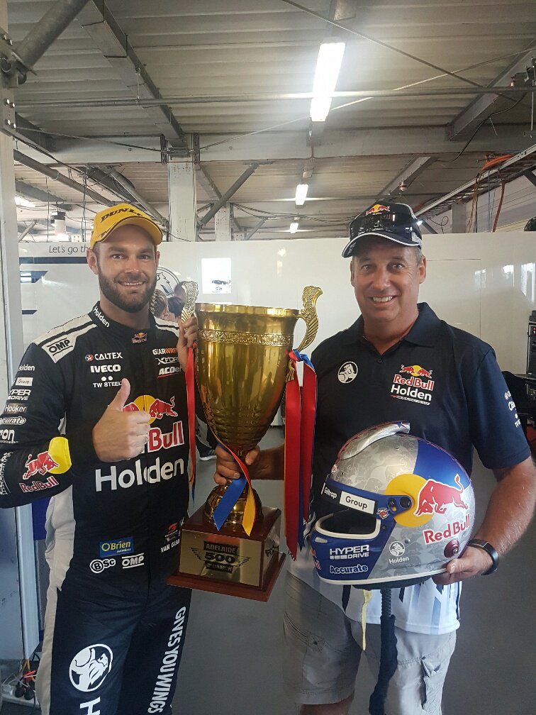 It’s been a perfect start to the 2018 <a href="/supercars/">Supercars</a> for <a href="/shanevg97/">Shane van Gisbergen</a>!

He’s cleaned up both races at the Adelaide Clipsal 500.  Accurate’s CEO Rob Hughes has been on location to witness the action – check out that trophy! (and those grins too)
  
#Supercars #SuperCarSunday