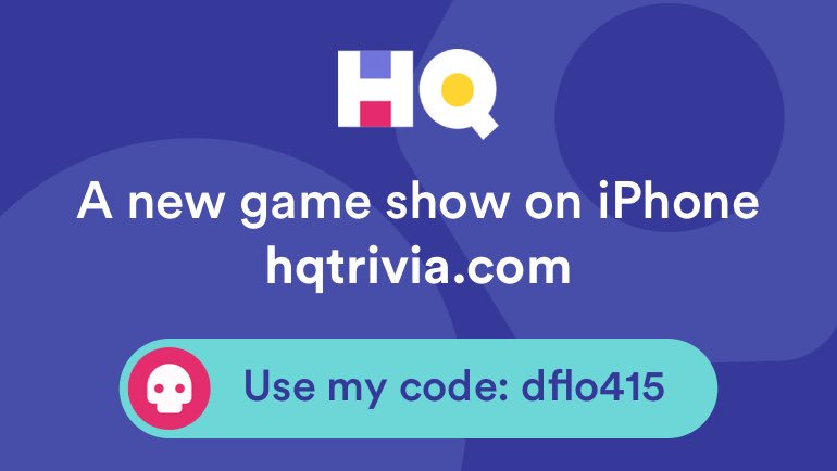 dflo_trends's tweet photo. I’m playing a game called @hqtrivia! You should play too. Use my code ‘dflo415’ to sign up https://t.co/jSVNujrfjV https://t.co/2QfZTWVAOn