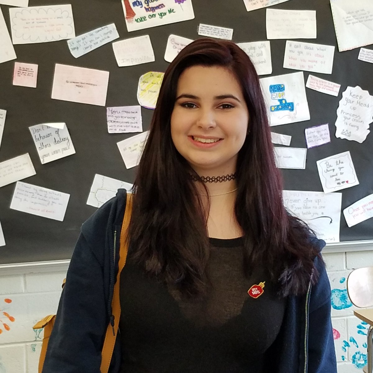 CorreiraMs's tweet photo. "In my BOCES Cosmetology class we  do purple hair extensions and purple tattoos to honor the victims of Parkland, FL. Each $1 raised is sent to support Parkland." - Ariana #CICFU #17daysofkindness https://t.co/T4aotrqpuo