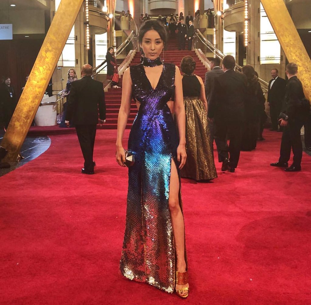itsJaneWu's tweet photo. My latest - Introducing couture from #J.WUDesign 👏🏼🎉 #AcademyAwards208 #J.wurunway #jakevpeak #guiseppezanotti https://t.co/oOkHbEDc5M