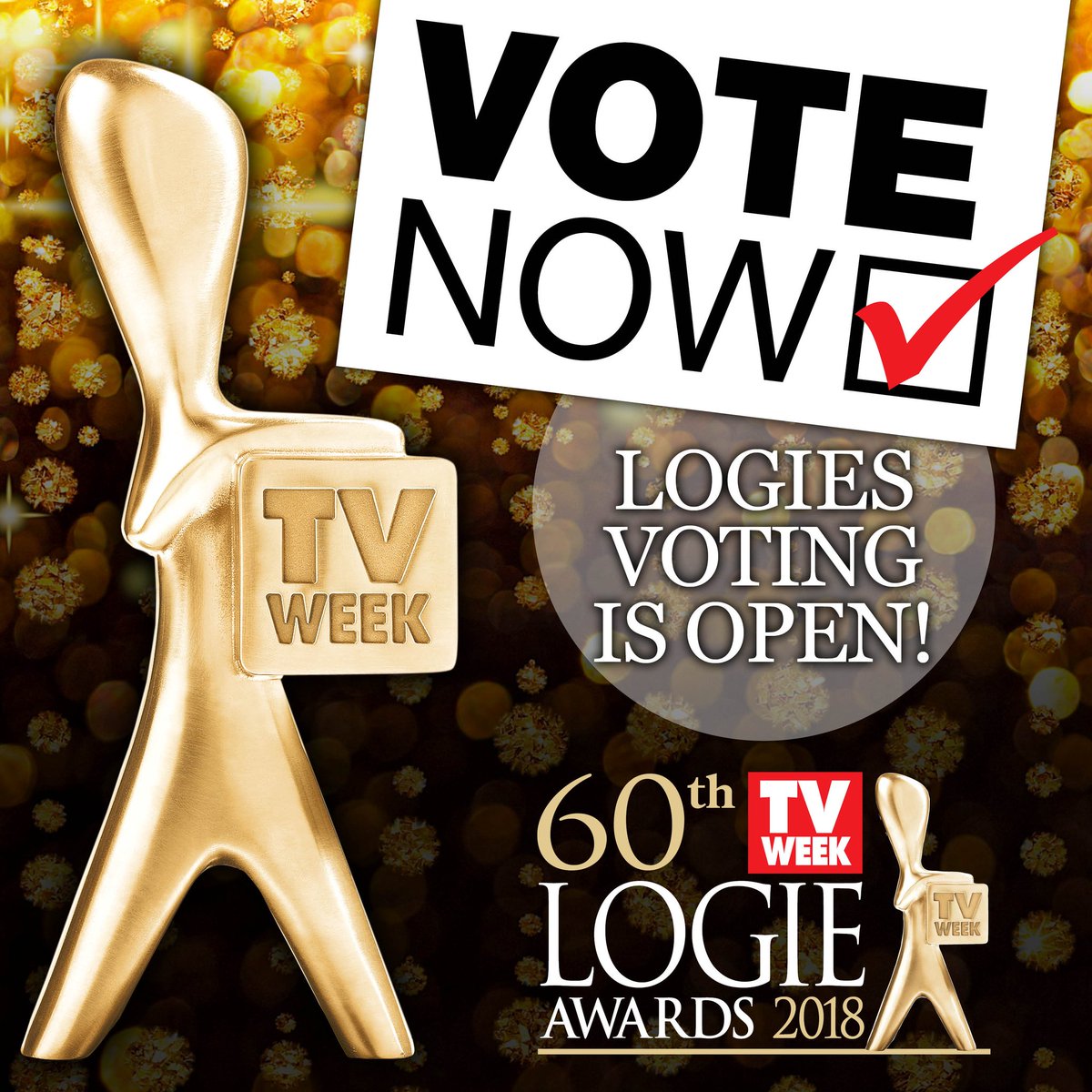 Channel9's tweet photo. Voting is now open for this year's #TVWeekLogies! 🏆 VOTE NOW for your favourite @Channel9 shows and stars: https://t.co/An6bGJHlaJ https://t.co/DcNrG8qzAR