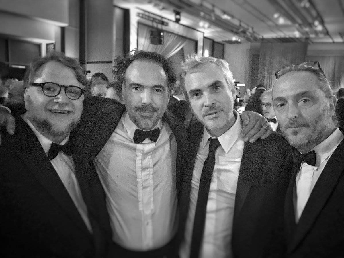 javierm0ra's tweet photo. Los 4 fantásticos 🇲🇽
@RealGDT #Iñarritu @alfonsocuaron #Lubeski
#VivaMéxico
#PorqueSoyMexicano https://t.co/hmo5mNrvyO