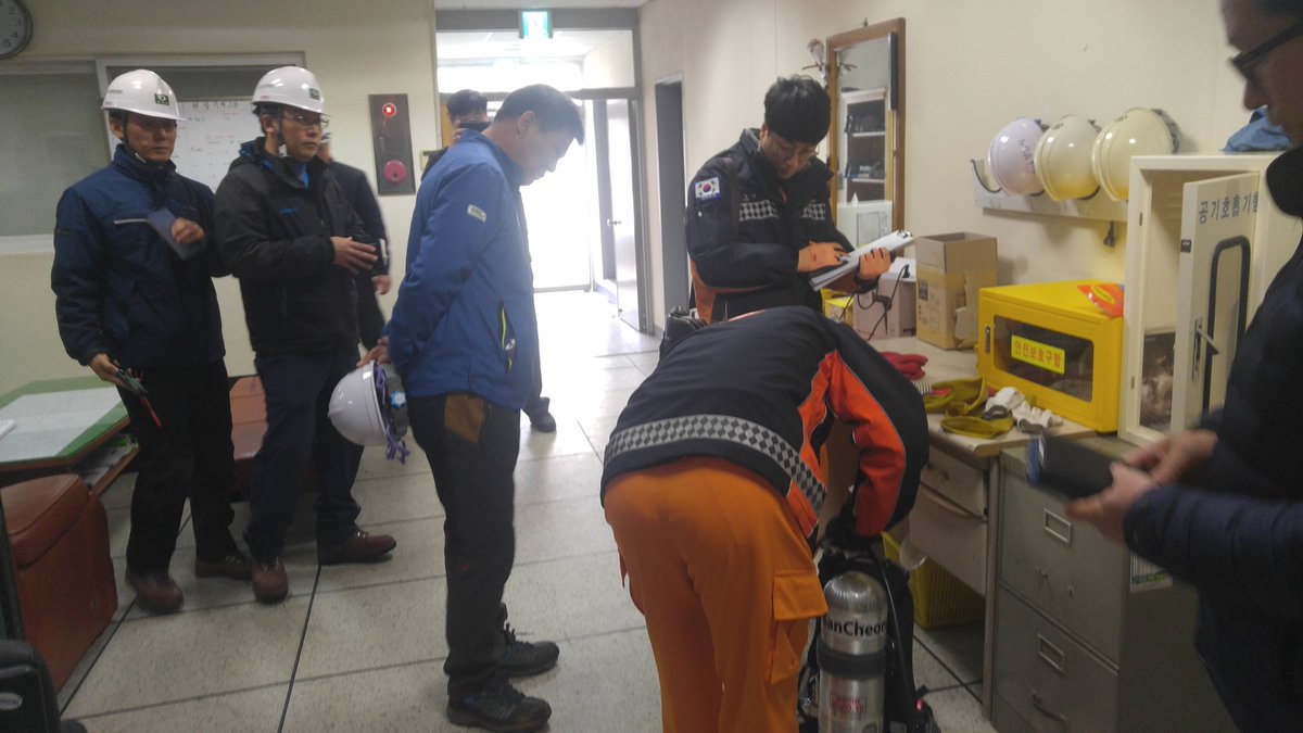 inhee_jun's tweet image. 성남시 수질복원센타 에서 성남소방서와 함께 안전한 시설물관리를 위해 소방시설기능점검을 실시했습니다
