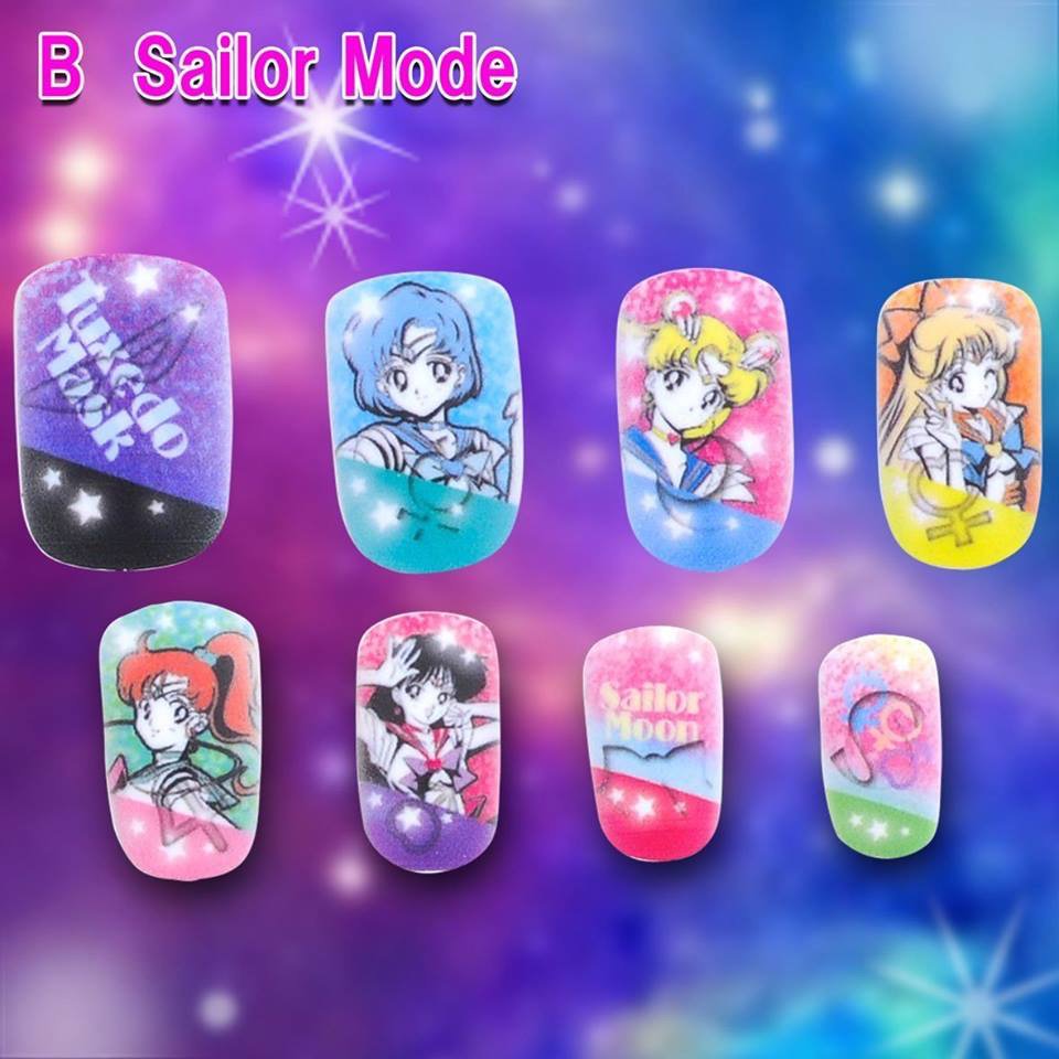 SHOUJOB0X's tweet photo. If you love collecting merch of your favorite character/series to create your own stylish #itabag, now you can complete your look with the new #itanails trend! #BANDAI will be releasing new #SailorMoon ita-nail designs featuring different #SailorScouts and special themes! https://t.co/f7Em3qfacE