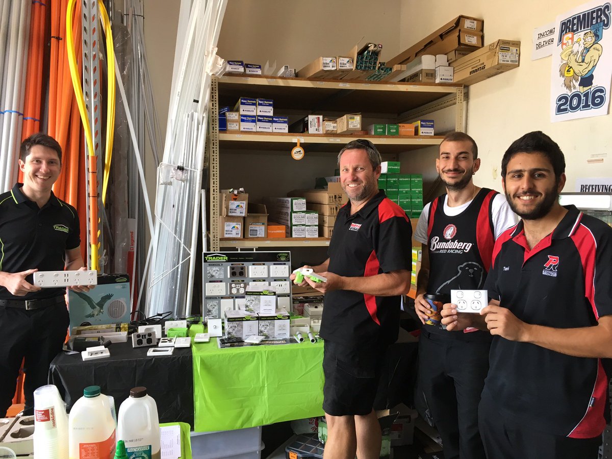 P&R Brighton
 
It was pedal to the metal at P&R Brighton (SA) late last week as we joined in on their V8 Race Day in store brekkie promo.
 
Big thanks to George Moutzouris and his team for revving up all the contractors who dropped in for a hot waffle and see our latest products