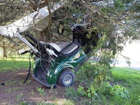 RockBottomGolf's tweet photo. Serious #GolfCartFail https://t.co/wCA7CykYfm