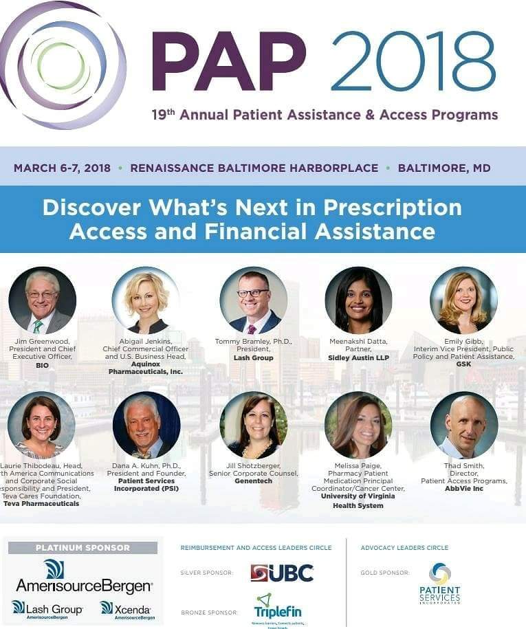 Only a few days away from one of my favorite Conferences! I will be joining Bill Smith (Lash Group) and Scott Murray (UCB) on a panel to discuss: Trends in Portal Creation to Streamline Patient Support.  #PAP2018 #CBI #PatientAssistance #AccessPrograms