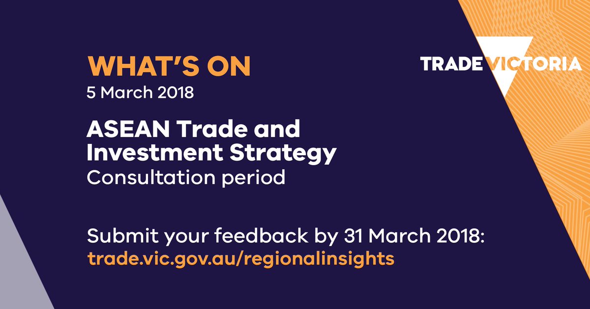 Global_Vic's tweet photo. Today, the Minister for Trade and Investment @philipdalidakis announced the preparation of a Victorian Government ASEAN #Trade and #Investment Strategy. Have your say here: https://t.co/RN5vm5n6E0 https://t.co/7V1HNAr0Og