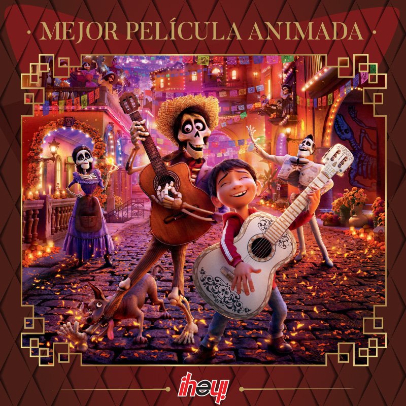 Milenio's tweet photo. ¡El 'Día de Muertos' triunfa en los #Oscars! #Coco se lleva el premio a Mejor Película Animada https://t.co/5qhmlaWqJH https://t.co/TmAE2rBB7S