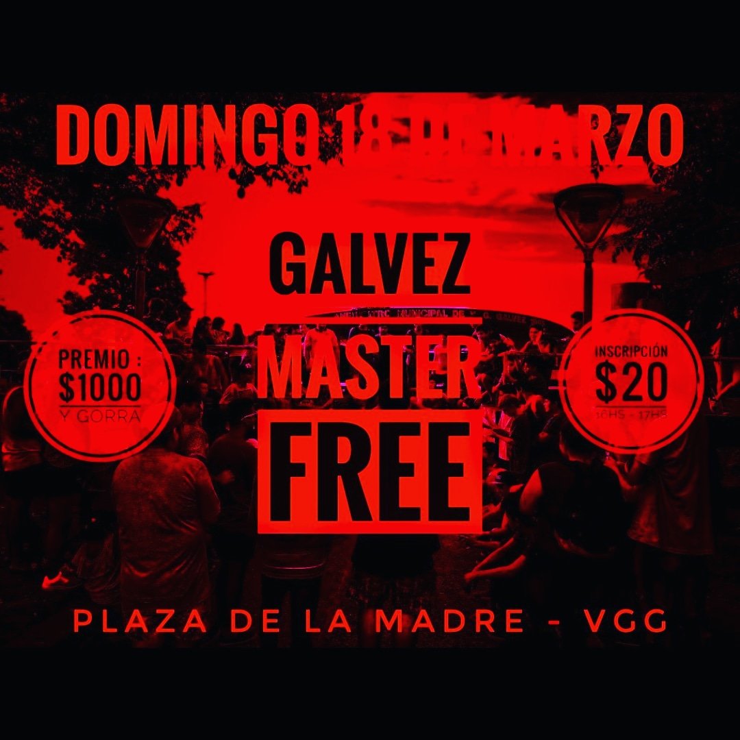 VGGMasterFree's tweet photo. LOS ESPERAMOS A TODOS EL DOMINGO 18 A PRESENCIAR LA GRAN VUELTA DE LA MASTER FREE EN LA PLAZA DE LA MADRE , 1 VS 1 Y 1000 DE PREMIO! LOS ESPERAMOS https://t.co/B2P8JDt0SY