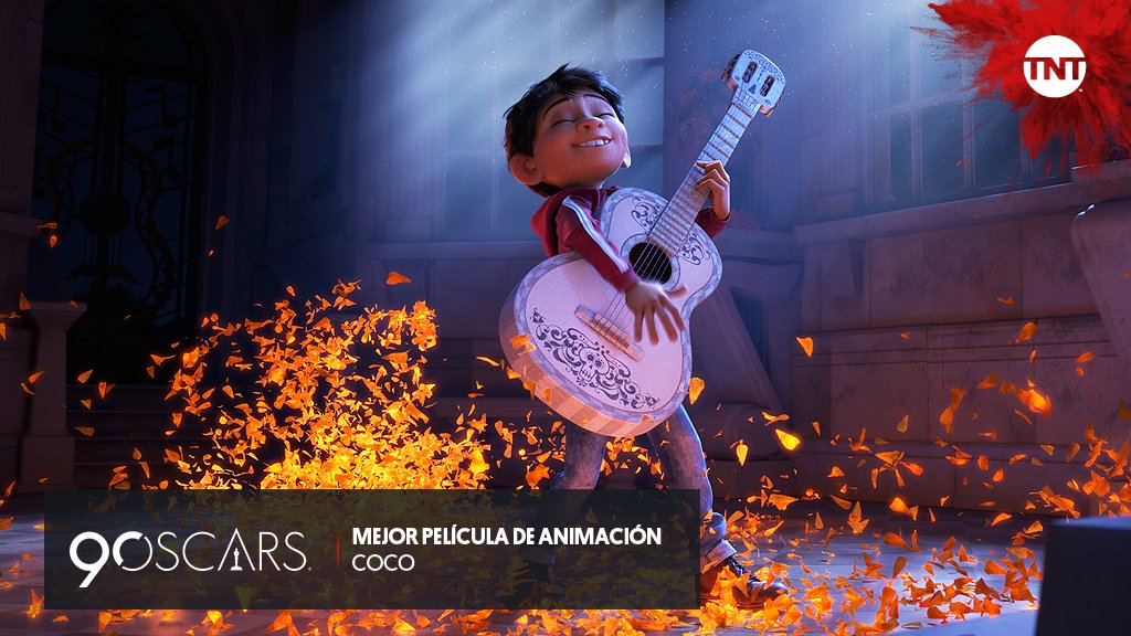 TNTLA's tweet photo. ¡Viva México! Coco se lleva la estatuilla y festeja toda Latinoamérica. #Oscars https://t.co/iqytTqE9VR
