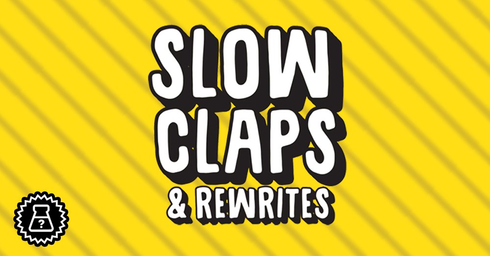 WordstruckPod's tweet photo. Looking for a #podcast that dives deep into how well movies, books, and tv shows are written? Our sister podcast @slow_claps will fit the bill. We give it 10/10. #trypod https://t.co/vBJOBzhIxR https://t.co/baTT7wKn0X