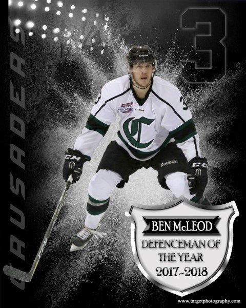 TargetPhoto's tweet photo. Congrats to @ben3mcleod on winning @TheAJHL @SPcrusaders 17-18 Defenceman of the Year #AJHL #SPCrusaders #InYourFace #SimplytheBest #10YearsofAction #ActionPhotography https://t.co/YvVpiEnvCc