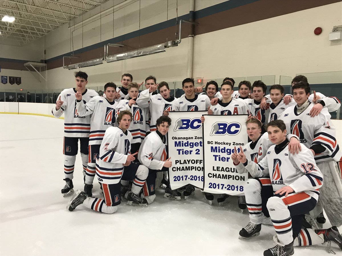 OMAHAThomp_M2's tweet photo. Thompson Blazers are off to the provincials after a 7-4 win over South Zone Knights. 4 goal night for Jayden Russell w/singles from Tyson Lampreau, Mason Balon and Liam Kelly. Way to go boys !!!!🏒🥇🏆 https://t.co/WHw6Lvzmnq