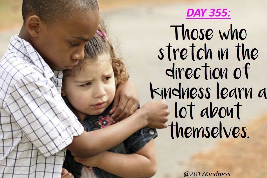 2017kindness's tweet photo. DAY 355: Stretch the direction of kindness today #Sunday #KindnessMatters #quotesoftheday https://t.co/d15q91yIN9
