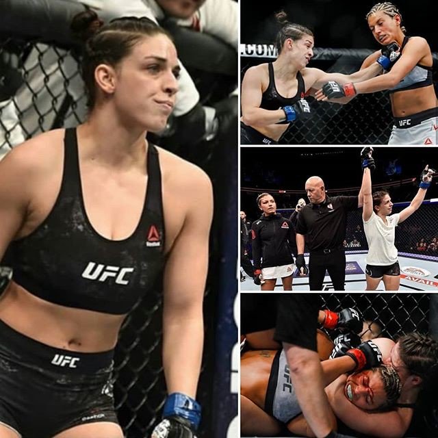 FiveRoundMMA's tweet image. #MackenzieDern was successful in her #UFC debut on Saturday night by defeating #AshleyYoder at #UFC222. How would you rate Dern&apos;s perfor...