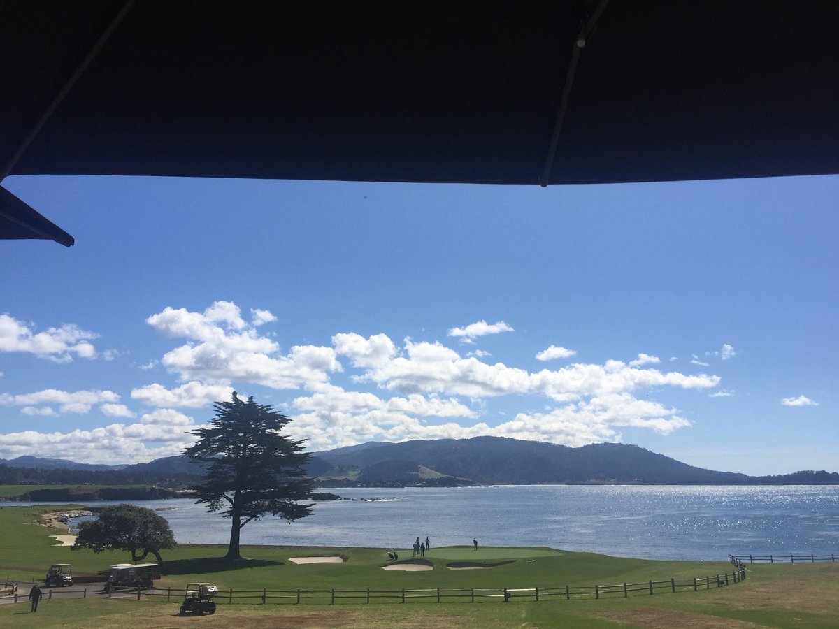 The guests have arrived and #mothernature is on board!  #pebblebaby <a href="/59beltsGUY/">59 Custom Belts</a> #bucketlist #california #golf #pebblebeach